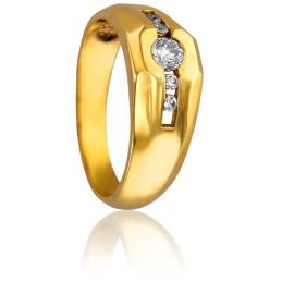 Bague Luck Or Jaune & Diamants