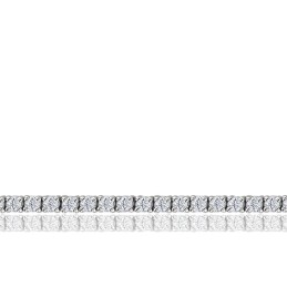 Bracelet Rivière diamants 4ct GSI, Or Blanc 750 - Premium -MB2L