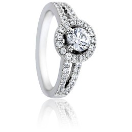 Bague Mimoza Diamant 0,50ct & Or Blanc 750